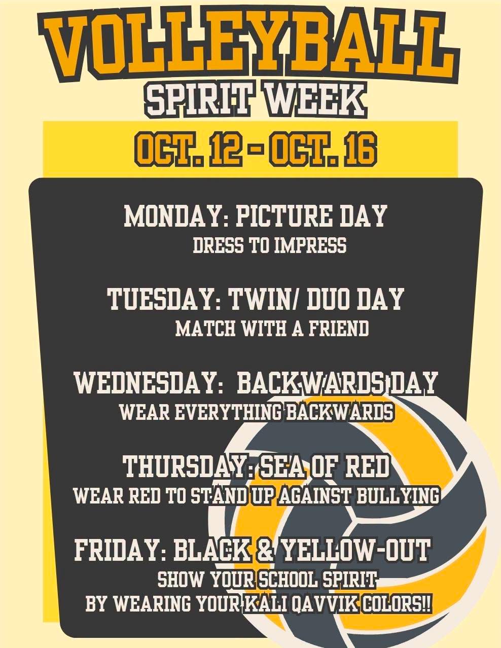 Volleyball Spirit Week (1/2)
